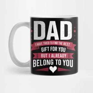 Dad from Kids Daughter or Son for fathers day Dad birthday Mug